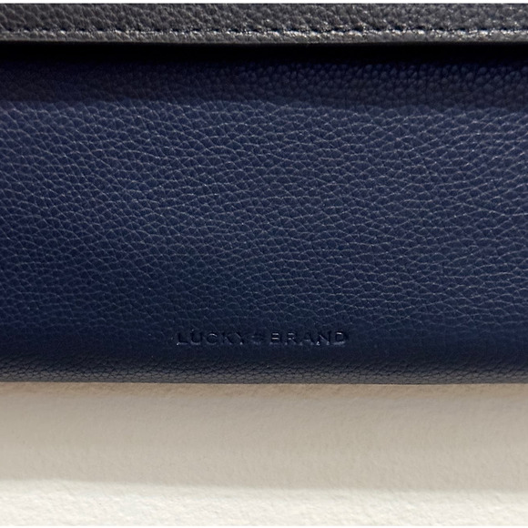 NWT: Lucky Brand - Women's Leather, Navy Blazer, Convertible, Azbi Crossbody Bag - Picture 3 of 9